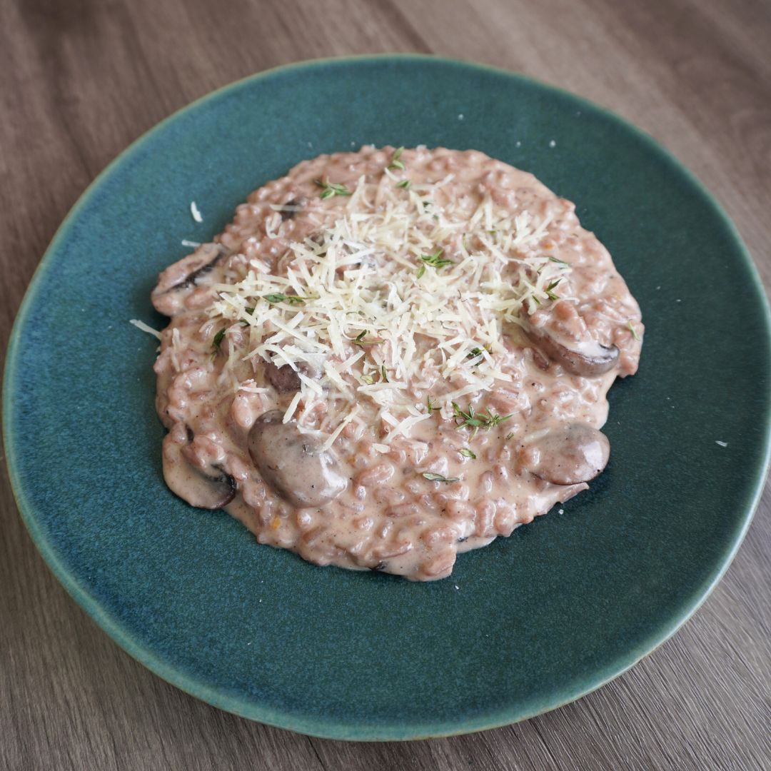 Valentine’s Day Mushroom Risotto
