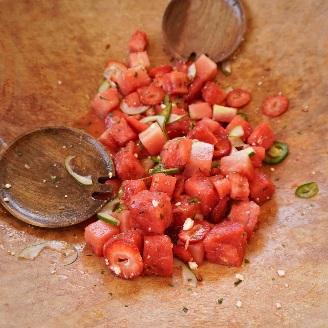 Watermelon & Strawberry Salad