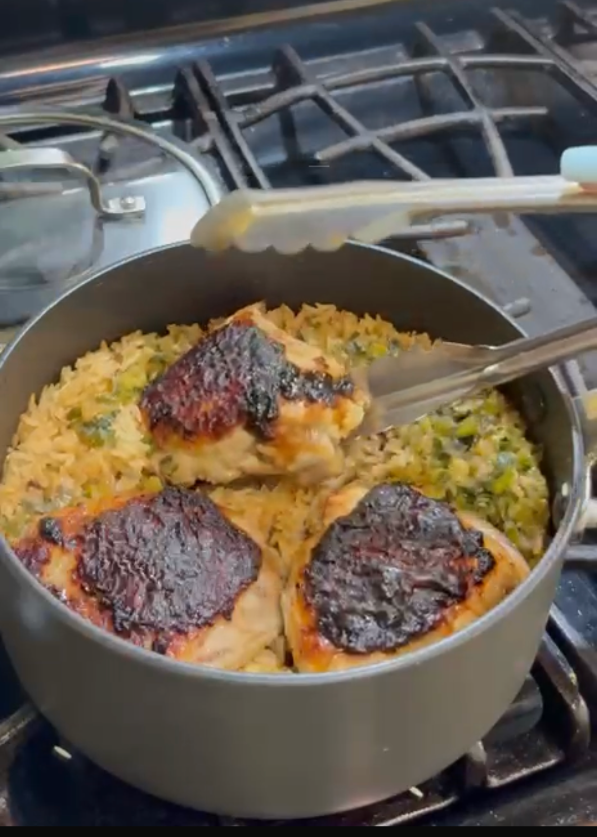 One Pan Soy Chicken and Rice